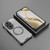 For Honor 200 Pro Honeycomb Magnetic Ring Shockproof Phone Case(White)