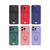 For iPhone 11 Pro Sliding Camshield Magnetic Card Holder Silicone Phone Case(Red)
