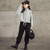 Spring Autumn Children Fashion Sweater Hoodies (Color:Grey Size:120cm)