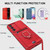 For Samsung Galaxy A53 5G Sliding Camshield Magnetic Card Holder Silicone Phone Case(Red)