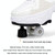 With Brakes Deformable Four-wheel Retractable Double-row Dual-purpose Roller Skates, Size: 33(DF08 White Black)