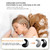 OWS Sleep Bluetooth Earphones With Charging Compartment, Color: Blue Wih Silicone Case
