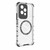 For Honor 200 Lite Global Honeycomb Magnetic Ring Shockproof Phone Case(White)