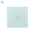 Wifi Wall Touch Panel Switch Voice Control Mobile Phone Remote Control, Model: White 1 Gang (Zero Firewire Zigbee)