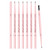 4 PCS Kemelo Double-Headed Automatic Rotating Eyebrow Pencil Waterproof Sweat-Proof Non-Fading Thin Core Eyebrow Pencil(06 Natural Black)
