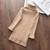 Autumn and Winter Girls Mid-length Split Sweater Turtleneck Sweater (Color:Beige Size:90cm)