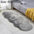 Faux Wool Leather Sofa Carpet Floor Mats Fleece Cushions Bay Window Mats, Size: 60x180cm(Gray)