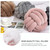 Hand-Made Knotted Ball Pillow, Size: Diameter: 25~30cm(Skin Powder)