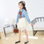 Girls Dress Denim Stitching Mesh Skirt + Removable Polka Dot Belt Suit Skirt (Color:Blue Size:90) Girls Dress Denim Stitching Mesh Skirt + Removable Polka Dot Belt Suit Skirt (Color:Blue Size:90)