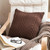 Home Wool Knitted Pillowcase, Colour: Deep Coffee, Size: 45 x 45 cm