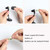 3 PCS Mini LED Desk Lamp Folding Portable Night Light Magnetic Eye Protection Desk Lamp(LD01-Orange)