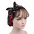 2 PCS TJM-226 Ladies Satin Print Ribbon Bow Turban Hat Night Cap Silk Chemotherapy Hat Long Tail Braid Hat(Black) 2 PCS TJM-226 Ladies Satin Print Ribbon Bow Turban Hat Night Cap Silk Chemotherapy Hat Long Tail Braid Hat(Black)