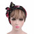 2 PCS TJM-226 Ladies Satin Print Ribbon Bow Turban Hat Night Cap Silk Chemotherapy Hat Long Tail Braid Hat(Khaki) 2 PCS TJM-226 Ladies Satin Print Ribbon Bow Turban Hat Night Cap Silk Chemotherapy Hat Long Tail Braid Hat(Khaki)