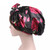 2 PCS TJM-226 Ladies Satin Print Ribbon Bow Turban Hat Night Cap Silk Chemotherapy Hat Long Tail Braid Hat(Khaki) 2 PCS TJM-226 Ladies Satin Print Ribbon Bow Turban Hat Night Cap Silk Chemotherapy Hat Long Tail Braid Hat(Khaki)