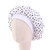 3 PCS K-14 Children Printed Satin Nightcap Adjustable Stretch Hair Care Hat Shower Cap, Size: One Size(White Dots)