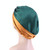 3 PCS TJM-433 Double Layer Elastic Headscarf Hat Silk Night Cap Hair Care Cap Chemotherapy Hat, Size:  M (56-58cm)(Green Khaki) 3 PCS TJM-433 Double Layer Elastic Headscarf Hat Silk Night Cap Hair Care Cap Chemotherapy Hat, Size:  M (56-58cm)(Green Khaki)