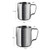 1000ml 304 Stainless Steel Pointed Mouth Etched Cup Graduated Measuring Cup Milk Foam Cup Coffee Pot