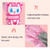 Cartoon Cat Pattern Girls Cute Cotton Gloves Children Ski Windproof and Warm Gloves Non-Slip and Waterproof Riding Gloves, Size: XS(Pink)