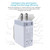 SDC-30W 2 in 1 USB to USB-C / Type-C Data Cable + 30W QC 3.0 USB + 2.4A Dual USB 2.0 Ports Mobile Phone Tablet PC Universal Quick Charger Travel Charger Set, US Plug