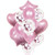 2 PCS 18 Inch Aluminum Pearl Sequins Balloon Set Party Decoration Holiday Decoration(Pink)