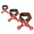 Christmas Pet Scarf Autumn And Winter Warm Elk Christmas Dog Scarf, Size:S(Brown)