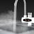 Dynamic Digital Display Instant Heating Electric Hot Water Faucet Kitchen&Domestic Hot&Cold Water Heater EU Plug, Style:Large Elbow