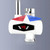 Dynamic Digital Display Instant Heating Electric Hot Water Faucet Kitchen&Domestic Hot&Cold Water Heater EU Plug, Style:Large Elbow