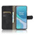 For OnePlus 8T Solid Color Skin Feel Magnetic Buckle Horizontal Flip Calf Texture PU Leather Case with Holder & Card Slots & Wallet(Black)