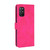 For OnePlus 8T Solid Color Skin Feel Magnetic Buckle Horizontal Flip Calf Texture PU Leather Case with Holder & Card Slots & Wallet(Rose Red)