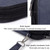 SM01 Multi-function Waterproof Double Layer Data Cable Earphone U Disk Digital Accessories Storage Bag, Size: L(Navy Blue)