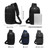 Ozuko 9270 Men Outdoor Anti-Theft Chest Bag Multifunctional Waterproof Messenger Bag with External USB Charging Port(Dark Blue) Ozuko 9270 Men Outdoor Anti-Theft Chest Bag Multifunctional Waterproof Messenger Bag with External USB Charging Port(Dark Blue)
