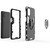 For Samsung Galaxy M31s Shockproof PC + TPU Protective Case with Magnetic Ring Holder(Black)