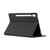 For Samsung Galaxy Tab S8+ / Tab S8 Plus /  Tab S7 FE / Tab S7+ / T970 Fabric Texture Horizontal Flip PU Leather Case with Holder(Black)