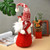 Christmas Faceless Doll Wine Bottle Cover Santa Claus Dining Table Standing Doll Wine Bottle Cover Decoration(Grey)