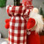 Christmas Faceless Doll Wine Bottle Cover Santa Claus Dining Table Standing Doll Wine Bottle Cover Decoration(Grey)