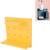 3 PCS Punch-Free Household Small Storage Racks For Kitchen & Bathroom Wall Finishing Racks(Yellow)
