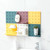 3 PCS Punch-Free Household Small Storage Racks For Kitchen & Bathroom Wall Finishing Racks(Yellow)
