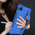 For iPad Air 2022 / 2020 10.9 Honeycomb Design EVA + PC Material Four Corner Anti Falling Flat Protective Shell with Strap(Blue+Black)