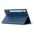 For Samsung Galaxy Tab S8 / Galaxy Tab S7 T870 Rhombus Texture Horizontal Flip Magnetic Leather Case with Holder & Card Slots(Dark Blue)