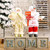 Christmas Decoration Standing Santa Claus Doll Christmas Backpack Old Man Doll Ornaments, Specification: Gift