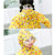 Children Raincoat With Schoolbag Seat And Poncho Rain Gear, Size:S(Blue)
