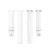 For OPPO Watch 46mm Silicone Watch Band(White)