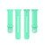 For OPPO Watch 46mm Silicone Watch Band(Stay Blue And Green)