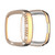 For Fitbit Versa 3 / Versa Sense Double Row Plating Diamonds PC Protective Case(Rose Gold)