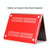 ENKAY Hat-Prince 3 in 1 For MacBook Pro 13 inch A2289 / A2251 (2020) Crystal Hard Shell Protective Case + US Version Ultra-thin TPU Keyboard Protector Cover + Anti-dust Plugs Set(Red)