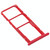 SIM Card Tray + SIM Card Tray + Micro SD Card Tray for Huawei Honor 8A Pro (Red)