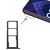 SIM Card Tray + SIM Card Tray + Micro SD Card Tray for Huawei Honor 8A Pro (Black)
