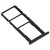 SIM Card Tray + SIM Card Tray + Micro SD Card Tray for Huawei Honor 8A Pro (Black)