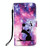 For Samsung Galaxy Note20 Ultra Colored Drawing Pattern Plain Weave Horizontal Flip Leather Case with Holder & Card Slot & Wallet & Lanyard(Baby Panda)