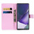 For Samsung Galaxy Note20 Ultra Colored Drawing Pattern Plain Weave Horizontal Flip Leather Case with Holder & Card Slot & Wallet & Lanyard(Baby Panda)